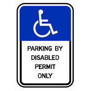 Handicap Florida Parking Sign FTP-20  18"x12"